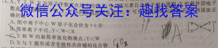 3神州智达 2023-2024高三省级联测考试 质检卷Ⅰ(二)化学试题