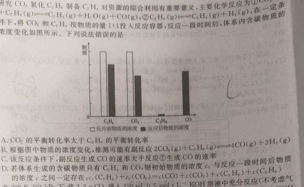 12023-2024学年高一试卷12月百万联考(齿轮)化学试卷答案