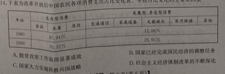 怀仁一中高二年级2023-2024学年上学期期中考试(242349D)历史