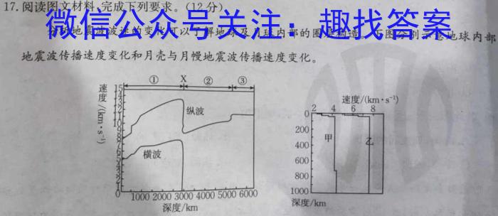 [今日更新]学科网2024届高三12月大联考(新课标卷)地理h