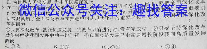 2024届耀正文化名校名师模拟卷(九)政治试卷d答案