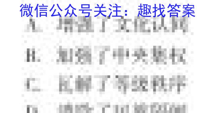 陕西省2023-2024学年度第一学期九年级期末调研试题（卷）A历史