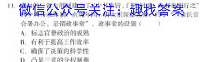 安徽省六安皋城中学2024届初三阶段性目标检测（四）&政治