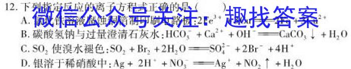 f甘肃省武威2023-2024学年八年级第一学期第三次月考试卷化学