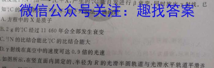 2023年秋季河南省高二第四次联考(24-221B)f物理