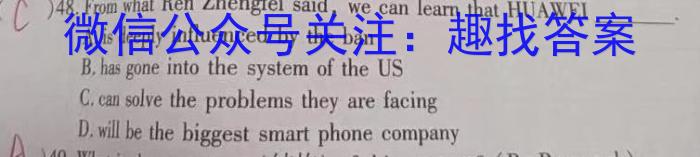 安徽省2024届九年级阶段评估(二)3L R英语