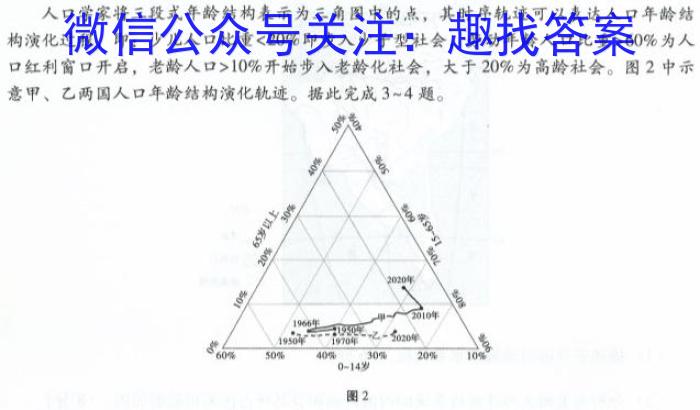 2024年河南省名校大联考试卷地理试卷答案