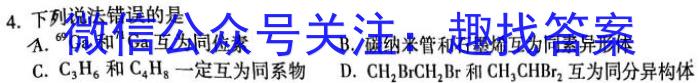 q广东省2024届普通高中毕业班第二次调研考试（粤光联考）化学