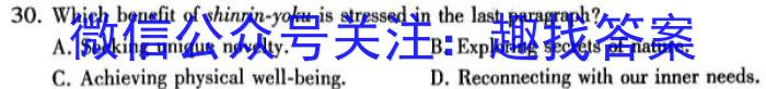 2024届衡水金卷先享题分科综合卷 新教材B二英语