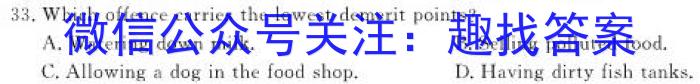 陕西省2023-2024学年度九年级第一学期阶段性学习效果评估(六)英语