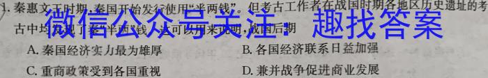 2024普通高等学校招生全国统一考试·模拟信息卷(一)1历史试卷答案