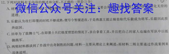 湖南省2024年名校初中模拟检测考试试卷（一）/语文