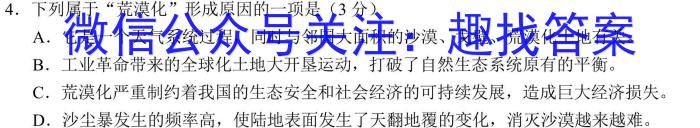 上进联考·稳派大联考2023-2024学年江西省高三年级二轮复习阶段性检测语文