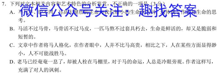 浙江省金华十校2024-2025学年高二第一学期期末调研语文