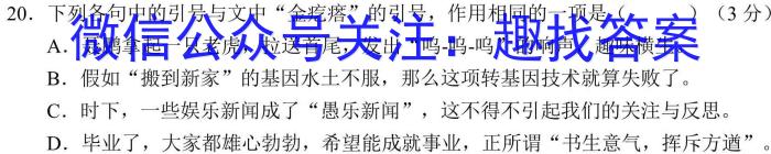 2025届全国名校高三单元检测示范卷·(八)8语文