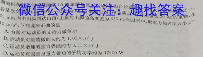 2024年河南省普通高中招生考试模拟卷（一）物理试卷答案