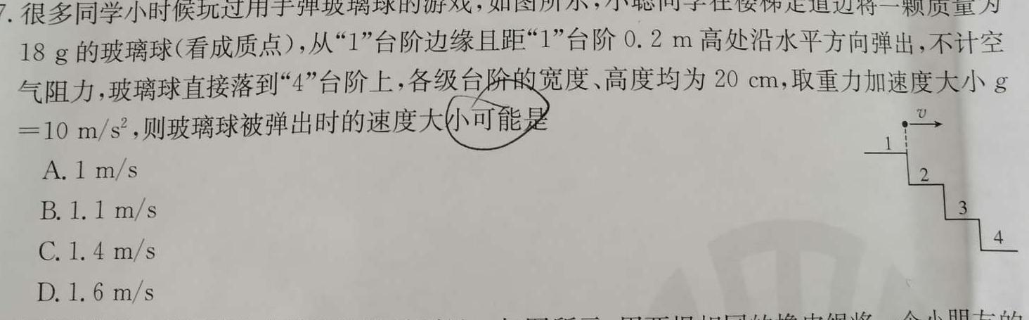 [今日更新]树德立品四七九名校联测卷(二).物理试卷答案