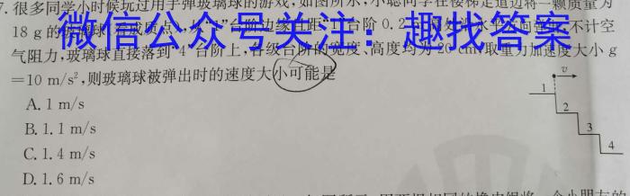 安徽省泗县2023-2024学年度第二学期八年级期中质量检测物理试卷答案