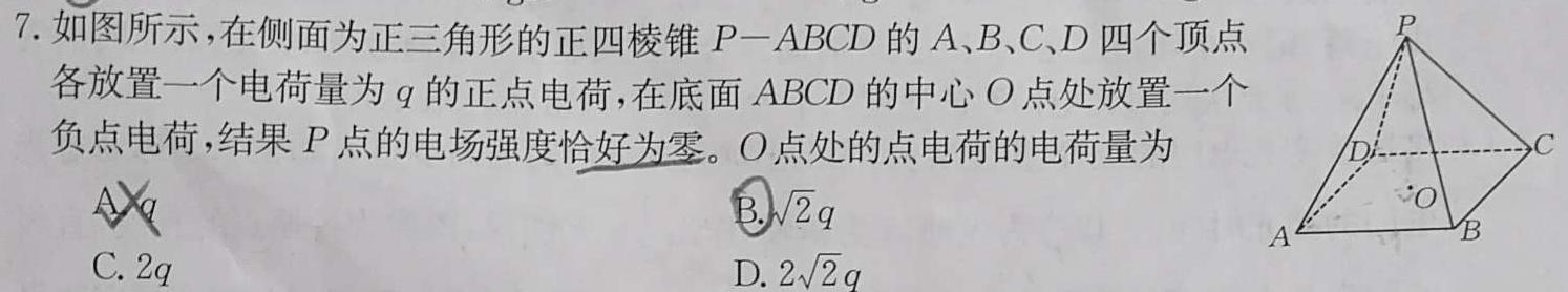 陕西省丹凤县2023~2024学年度九年级第一学期教学质量调研测试物理试题.