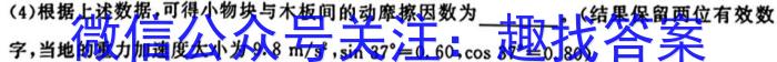 天一大联考 2024届高三年级第二次模拟考试物理试卷答案