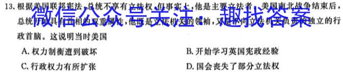 河南省2024届九年级阶段评估(一) 1L R&政治