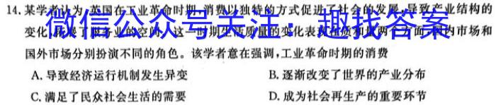 炎德英才大联考 湖南师大附中2025届高三月考试卷(2)政治1