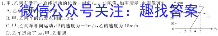 2024年普通高等学校招生统一考试·临门押题卷(一)1h物理