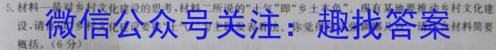 山西省2023-2024学年第二学期高中新课程模块考试试题（卷）高一语文