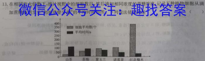 2024届广西省高一年级阶段性考试(24-200A)生物学试题答案