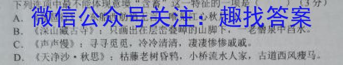 浙江省新阵地教育联盟2024届下学期第三次联考语文