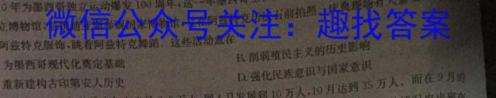 湖南省2024年4月A佳新中考联考试卷历史试卷