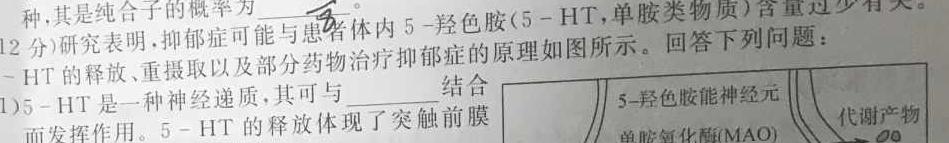 2024届衡水金卷先享题 信息卷(一)1生物学部分