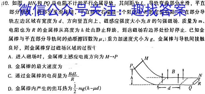 2024考前信息卷·第六辑 重点中学、教育强区 考向预测信息卷(四)4h物理