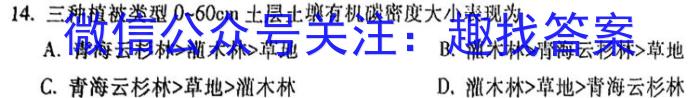 2024年河北中考模拟仿真押题(六)地理试卷答案