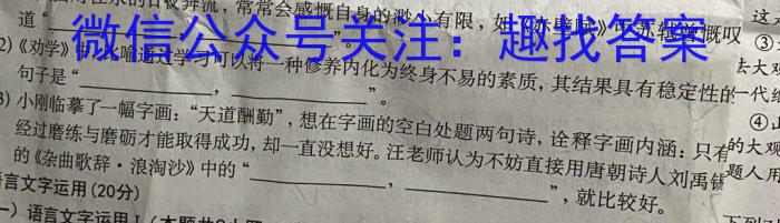 青桐鸣 2025届普通高等学校招生全国统一考试 青桐鸣高二联考(12月)语文