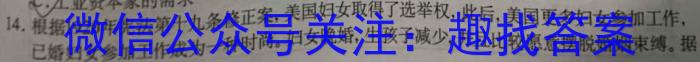 安徽省2024年中考密卷先享模拟卷(二)政治1