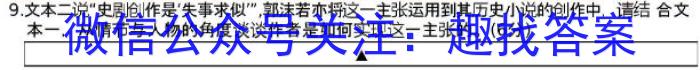 安徽省2024届毕业班适应性考试语文