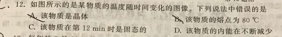 吕梁市2023-2024学年高二第一学期期末调研测试(2024.1)物理试题.