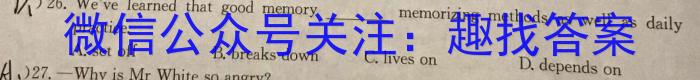江西省2024年初中学业水平考试冲刺练习（二）英语