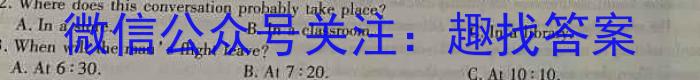 2024年陕西省初中学业水平适应性联考(一)1英语