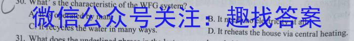 安徽省2024届九年级教学质量检测（1月）英语试卷答案