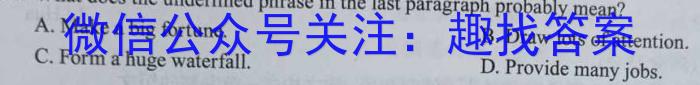 安徽省2024年九年级教学质量检测(CZ147c)英语试卷答案