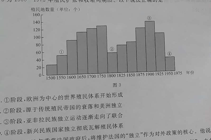 [今日更新]2024年武汉市中考适应性考试2024.3.29历史试卷答案