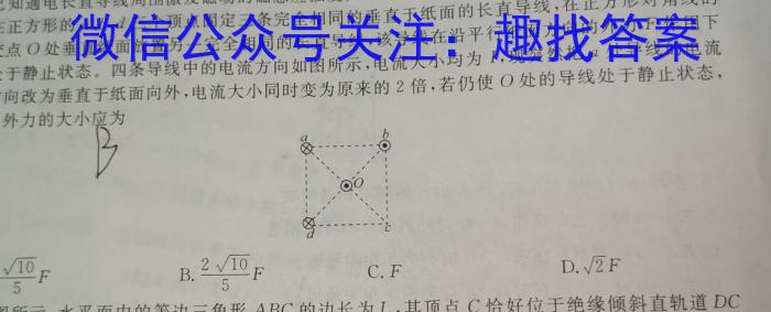 2023-2024学年度上学期高三年级自我提升五(HZ)物理试卷答案