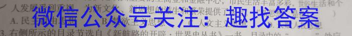 河南省2024中考导向总复习试卷 中考模拟试卷(四)4历史试卷