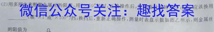 山西省平遥县2023-2024学年度九年级五月教学质量监测试题物理试卷答案