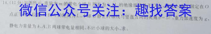 河北省2023-2024学年度第一学期高二年级12月月考试卷f物理