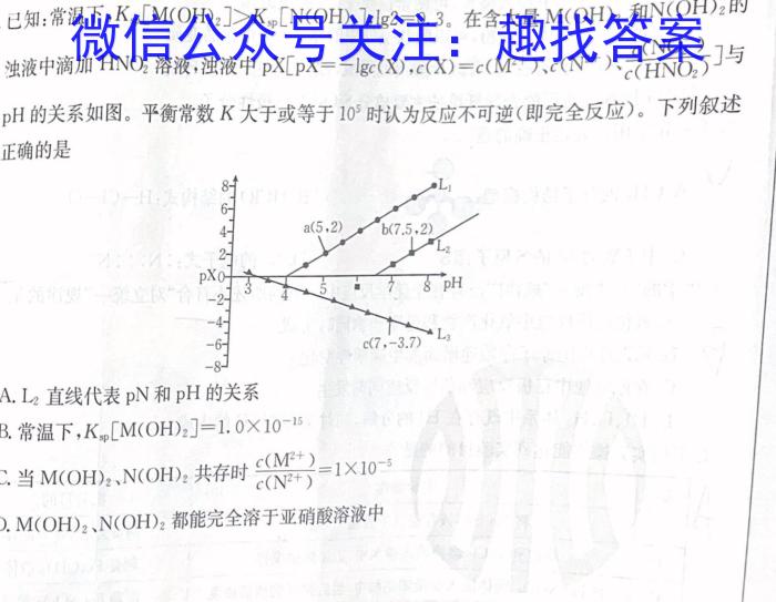 32024届智慧上进 名校学术联盟·高考模拟信息卷押题卷(五)5化学试题