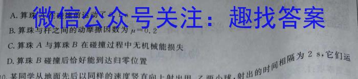 山西省2024年中考导向预测信息试卷（四）l物理