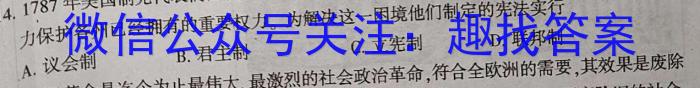 2024届衡水金卷先享题调研卷(重庆专版)二历史试卷答案